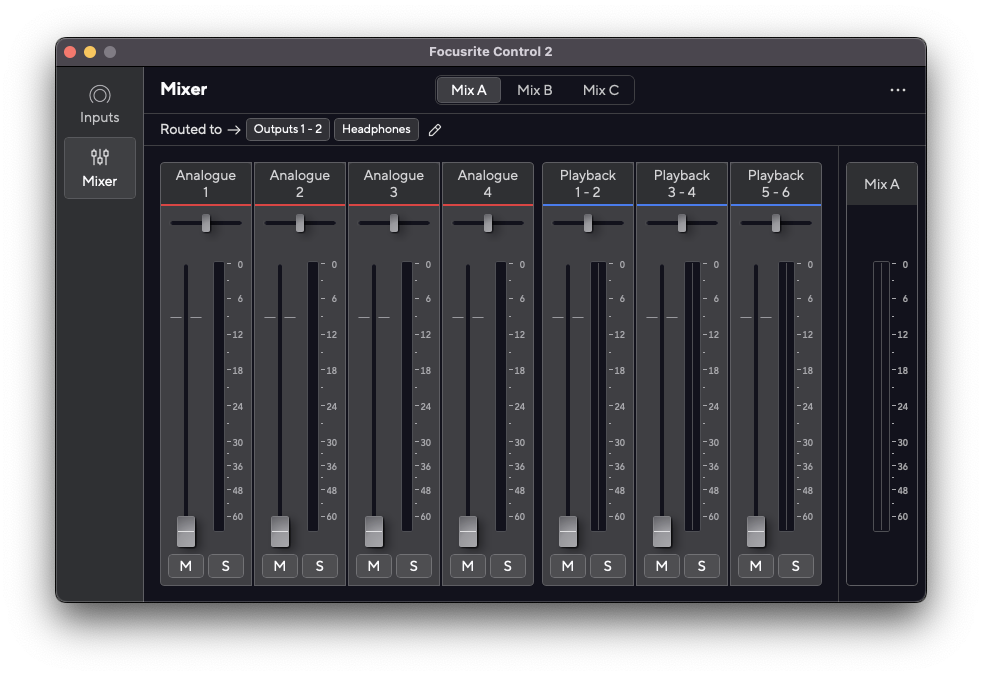 Focusrite control