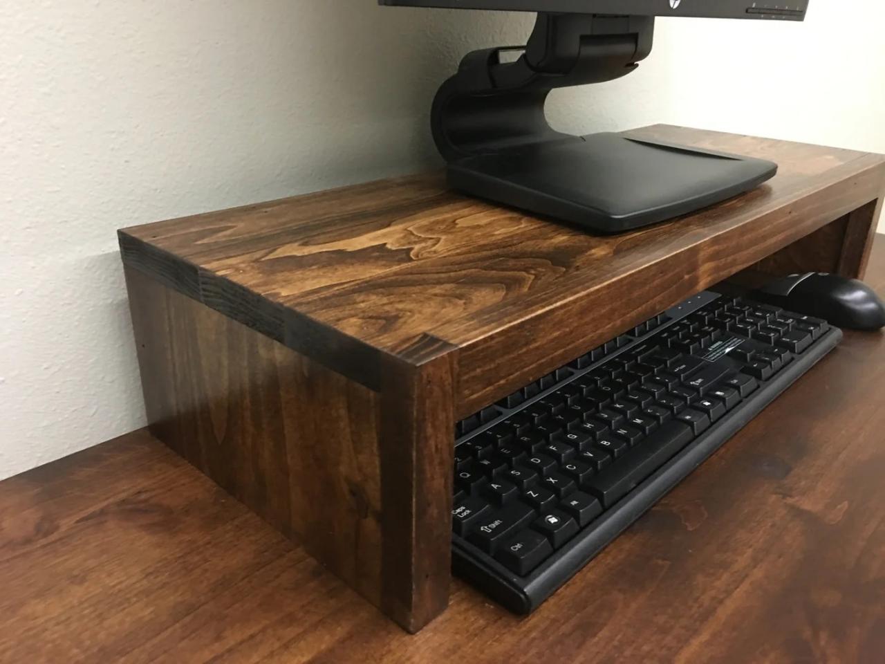 Diy desktop monitor stand