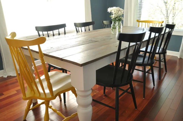 Diy dining room table plans