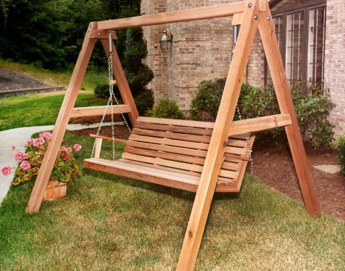 Swing frame porch wooden swings set building diy outdoor plans wood stand make amish treated custom pergola saved bench builderscrack