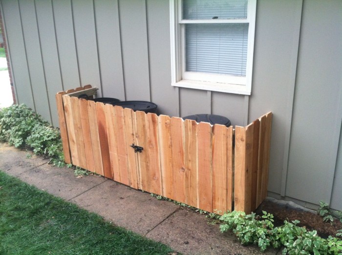 Diy garbage bin enclosure